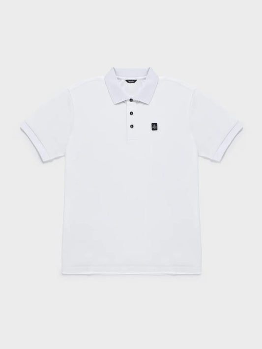 Refrigiwear polo bianca uomo mini logo