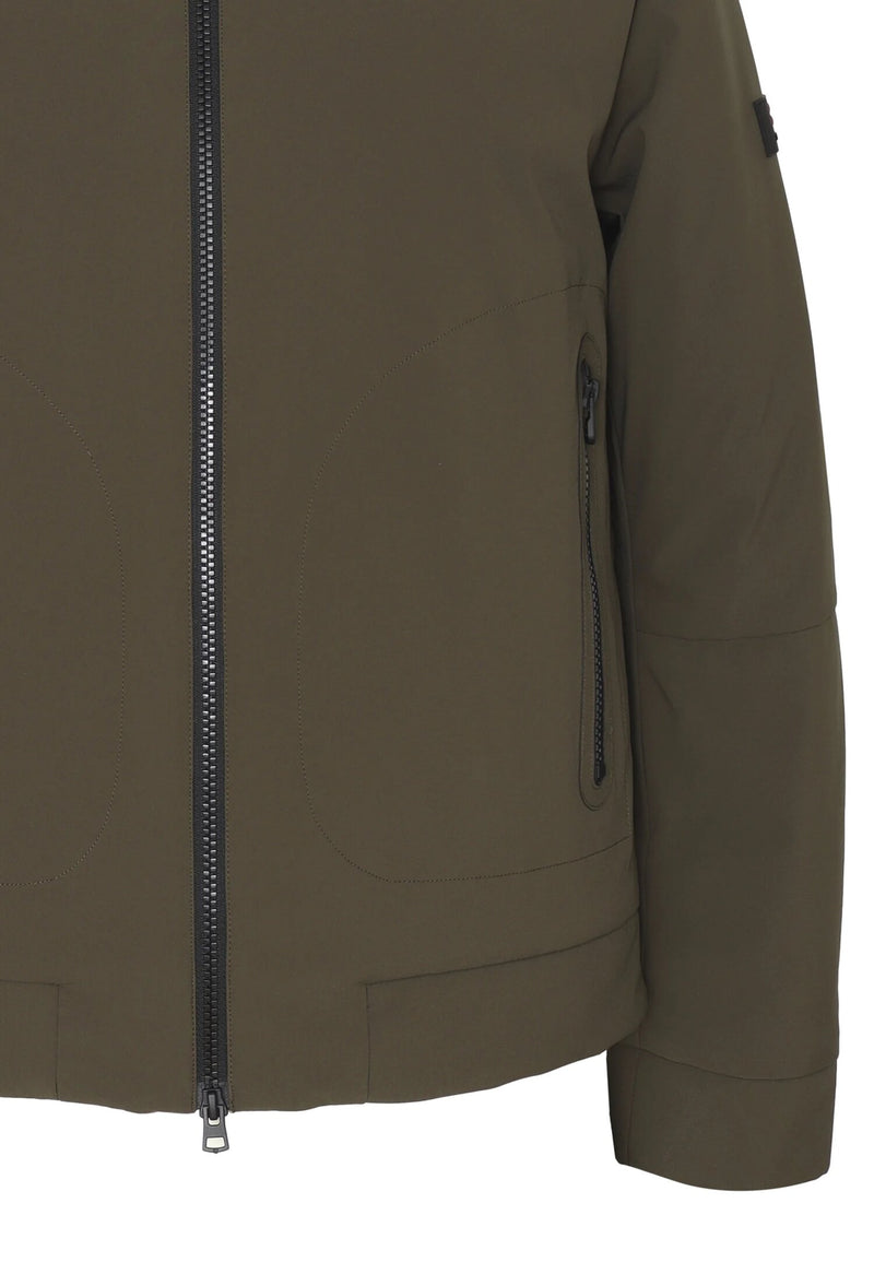 Peuterey giacca bambino verde scuro mezza stagione con cappuccio - VERDE | CammarataMode