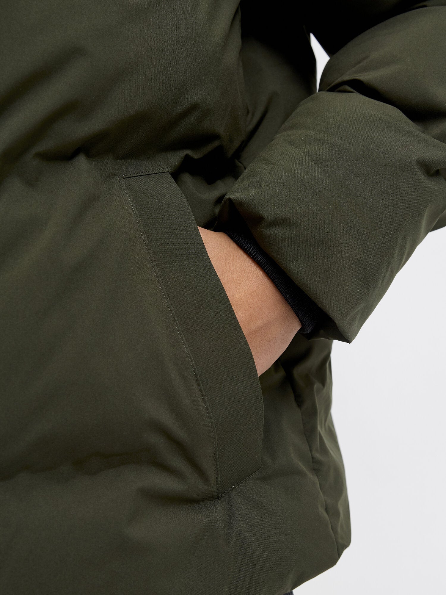 Jack & Jones Junior Giubbotto Verde Bambino In Nylon Con Cappuccio Invernale