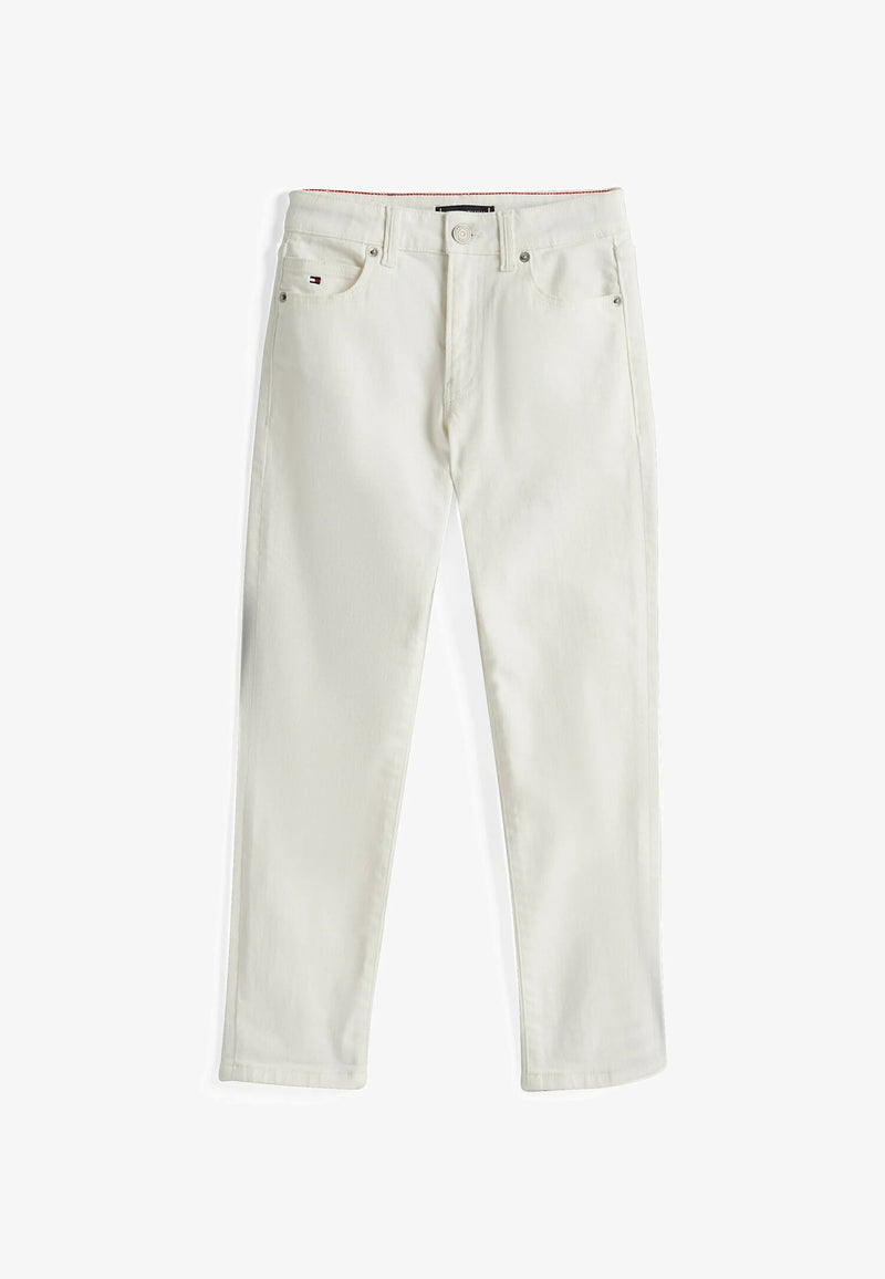 Tommy Hilfiger jeans bambino bianco slim fit primavera casual - BIANCO | CammarataMode