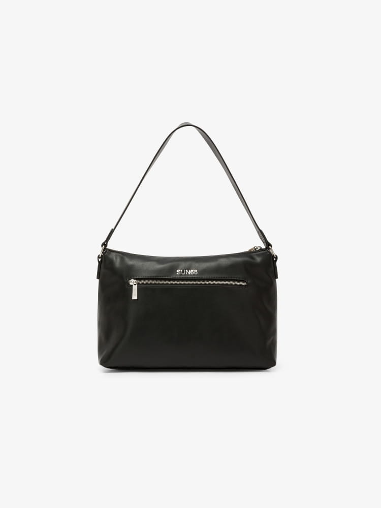 Sun68 borsa nera donna logo sul davanti