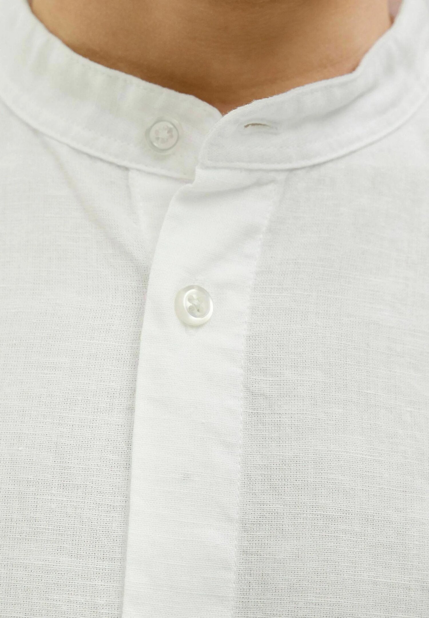 Camicia misto lino bianca Jack & Jones Kids bambino primavera estate 2025 | CammarataMode