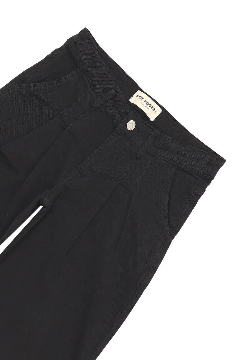 Roy Rogers Jeans a Zampa bambina – Black Denim Cotone 100%