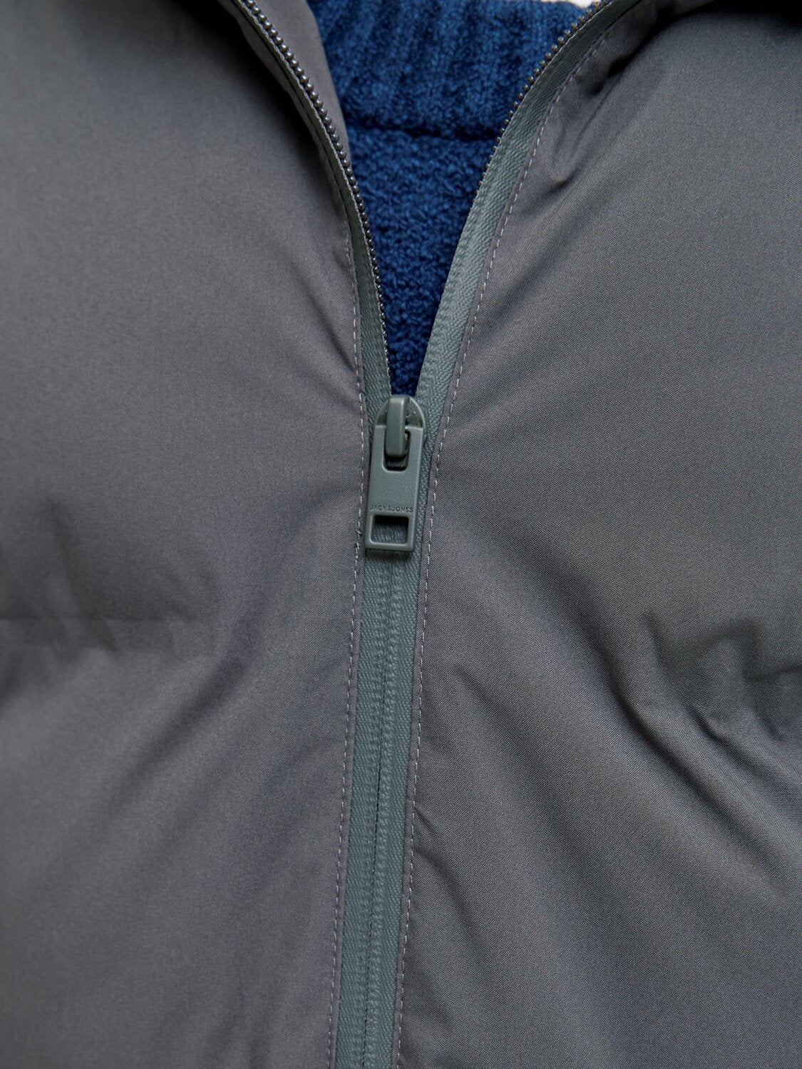 Jack & Jones Junior Giubbotto Grigio Bambino In Nylon Con Cappuccio Invernale