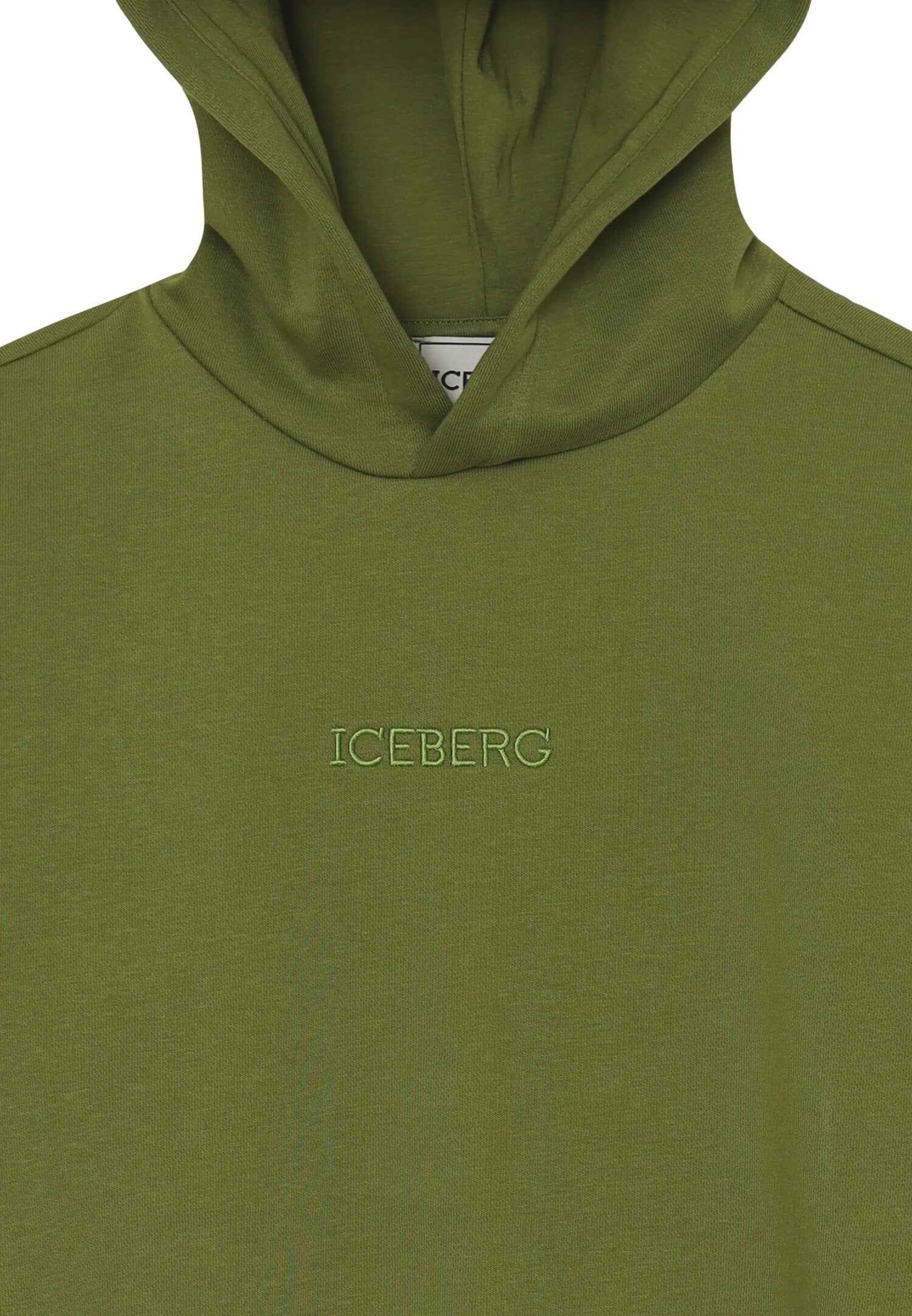 Iceberg Felpa Verde Bambino In Cotone Con Cappuccio | Stile Sportivo AI25 | CammarataMode
