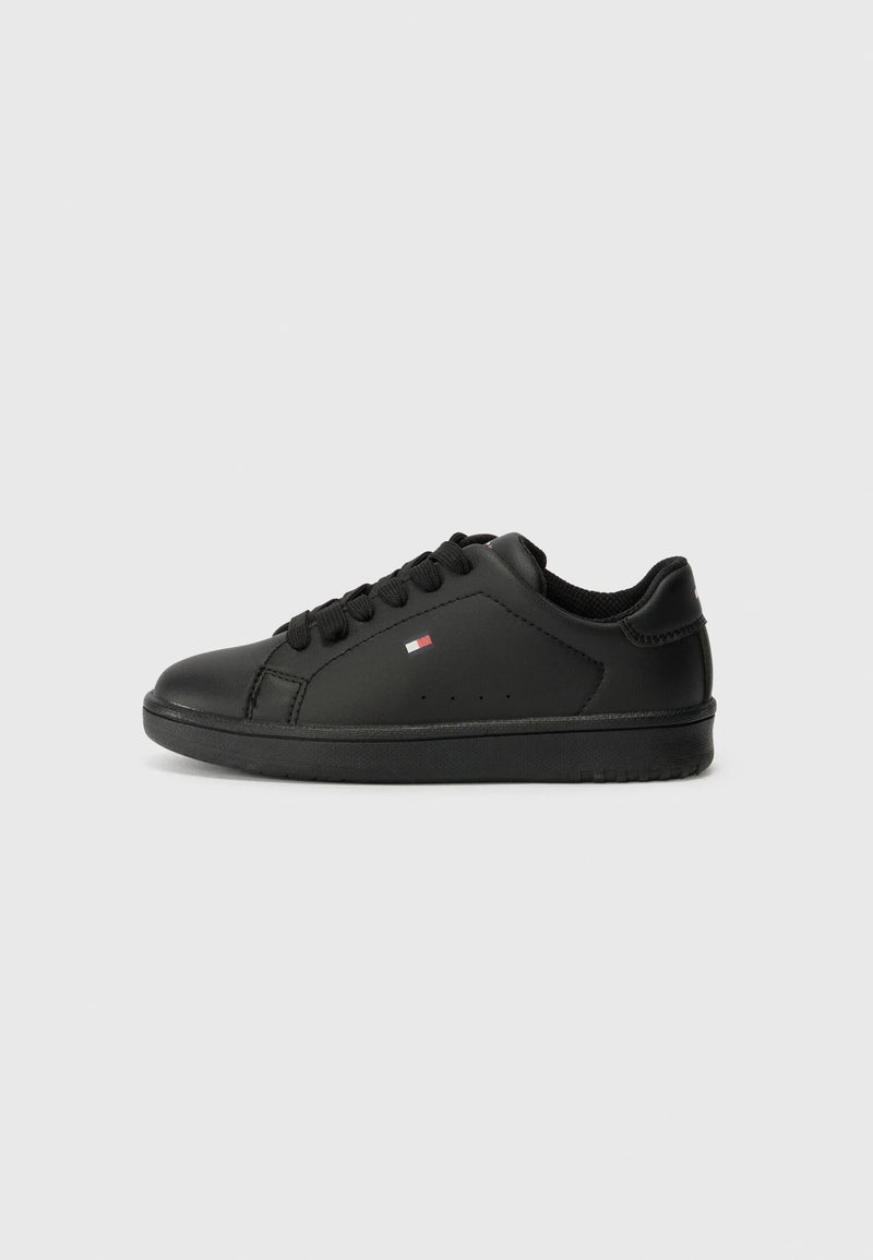 Tommy Hilfiger sneakers basse unisex bambino nere scuola pratiche - NERO | CammarataMode