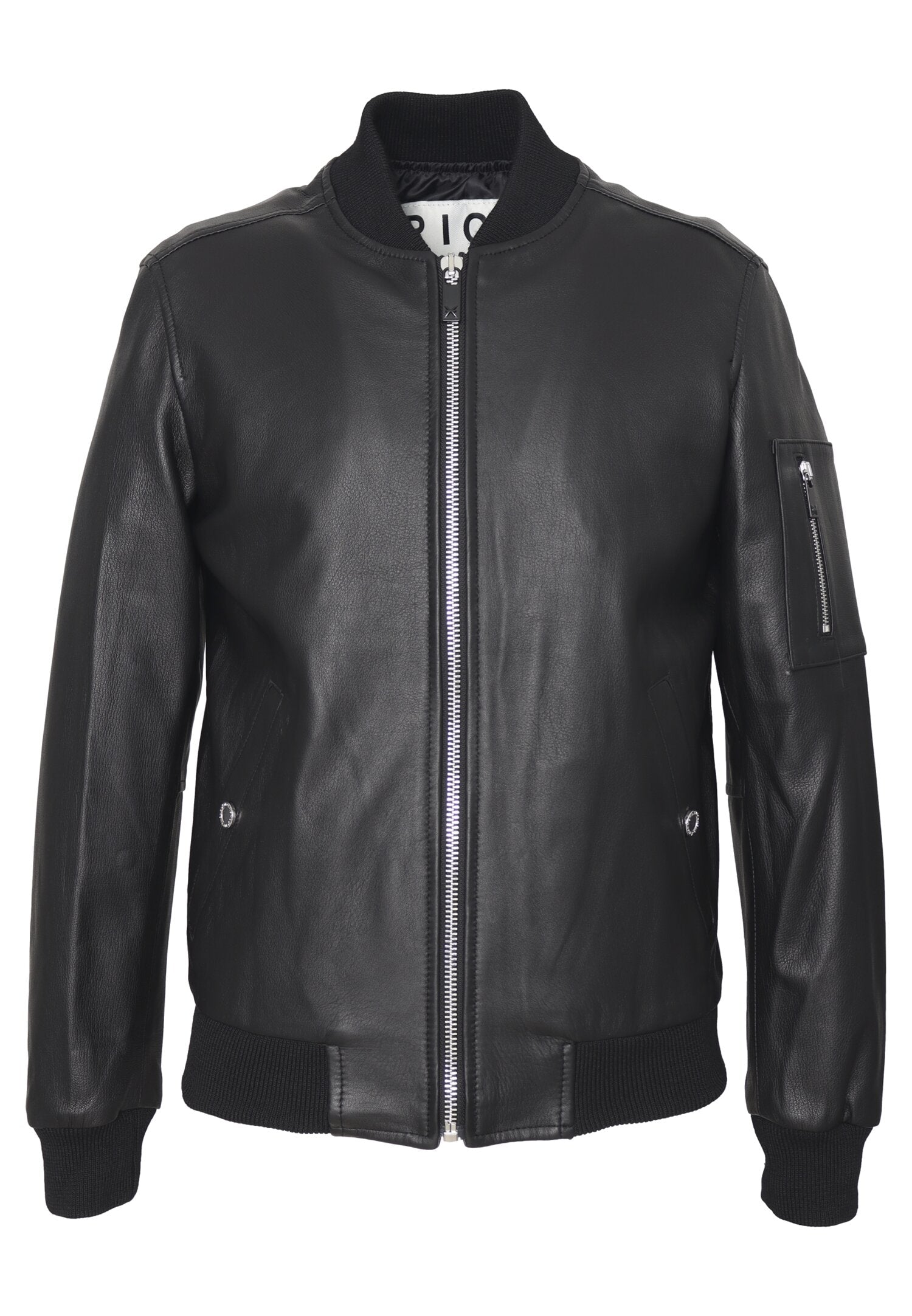 JOHN RICHMOND – Giubbotto Bomber Uomo in Pelle – Black