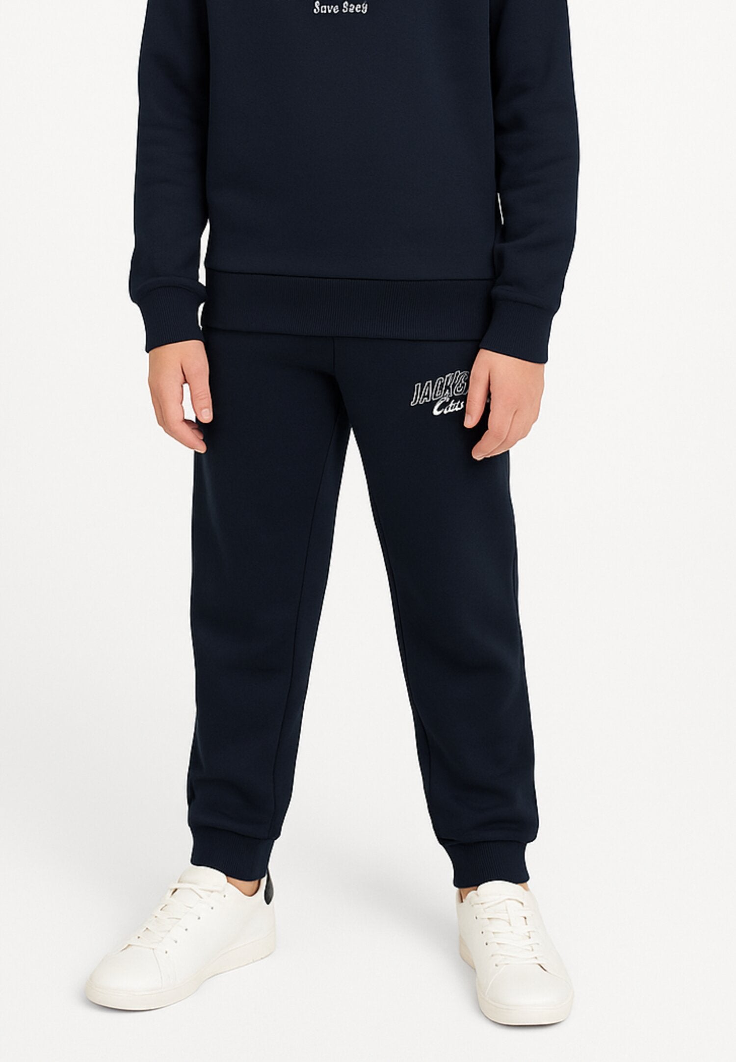 Jack&Jones Junior Pantalone Blu Bambino Sotto Tuta Cotone Vita Regolabile AI25