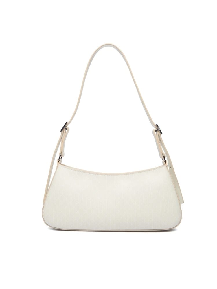 Calvin Klein borsa ecru donna logo all over Misure: 27 x 13 x 5cm