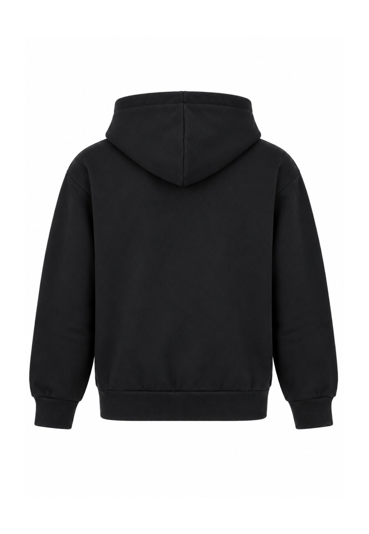ICEBERGS FELPA NERA CON CAPPUCCIO E LOGO BIANCO Bambini e ragazzi MFICE7335J.NE_