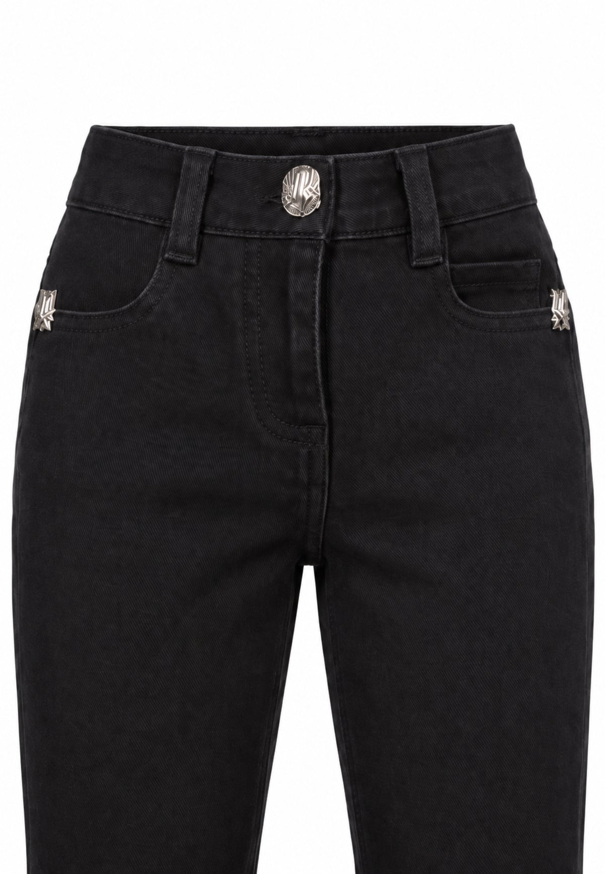 John Richmond JEANS NERO CON LOGO IN TARTAN DIETRO Bambine e ragazze RIA26141JE.NE_