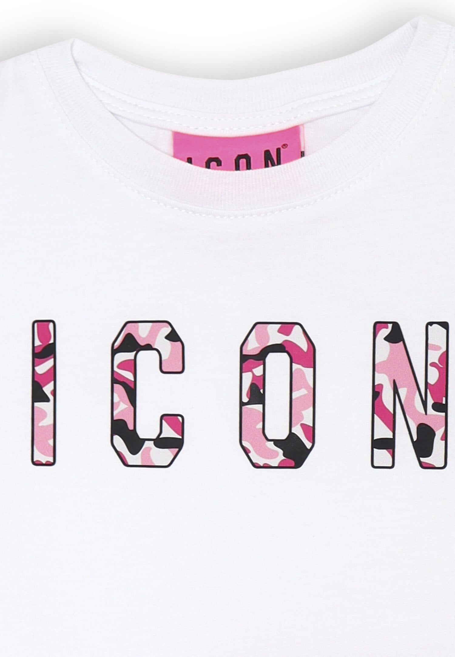 ICON completo bambina bianco fucsia 12 mesi 4 anni stampa mimetica | CammarataMode