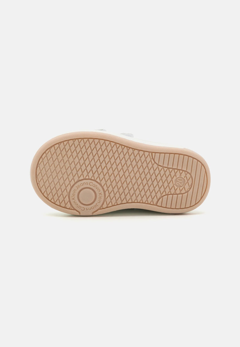 Sneakers bianche bambina con logo CK brillantinato Calvin Klein - BIANCO | CammarataMode