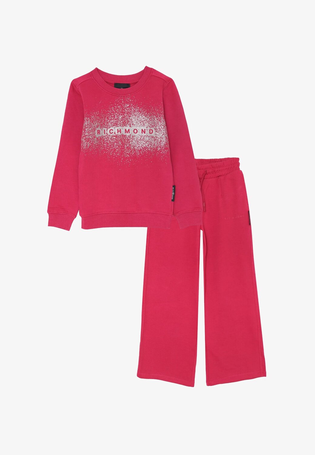 John Richmond completo bambina amaranto 2-16 anni felpa e pantaloni