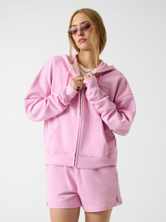 Guess felpa rosa donna mini logo