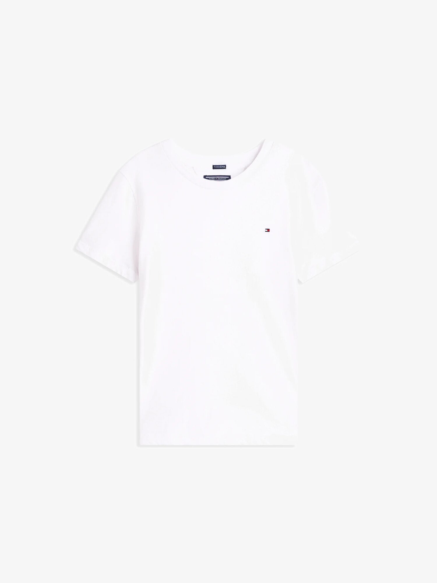 Tommy Hilfiger Tshirt Bianca Basic Ragazzo Maniche Corte Quotidiano PE26