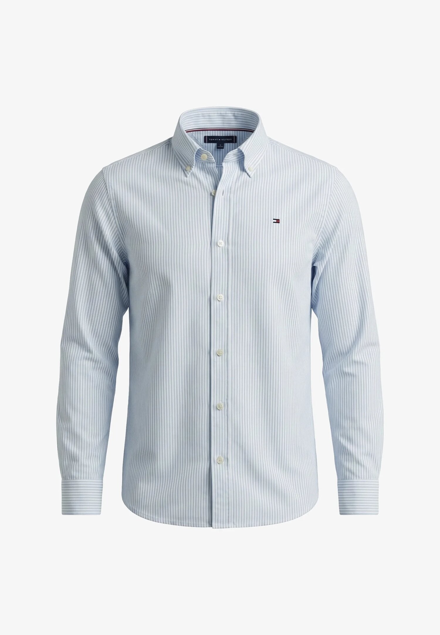Tommy Hilfiger Camicia Celeste Bambino Con Bottoni Elegante In Cotone