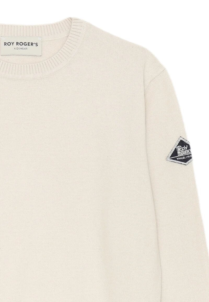 Roy Rogers Maglione Beige bambino – Cotone 100% Girocollo