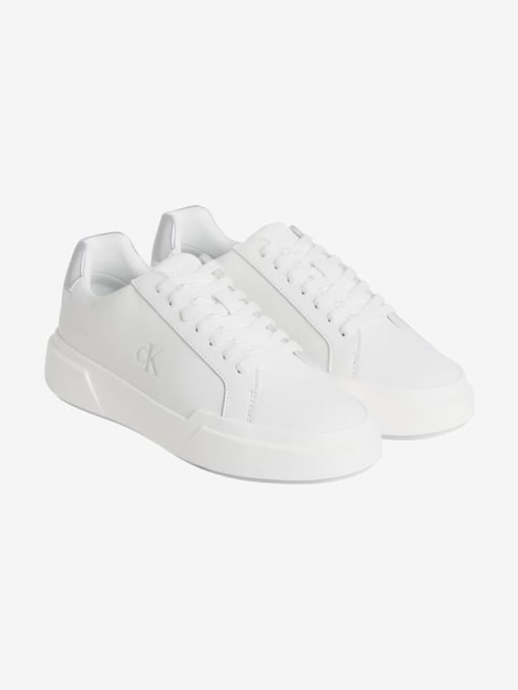 Calvin Klein scarpe bianche donna con logo