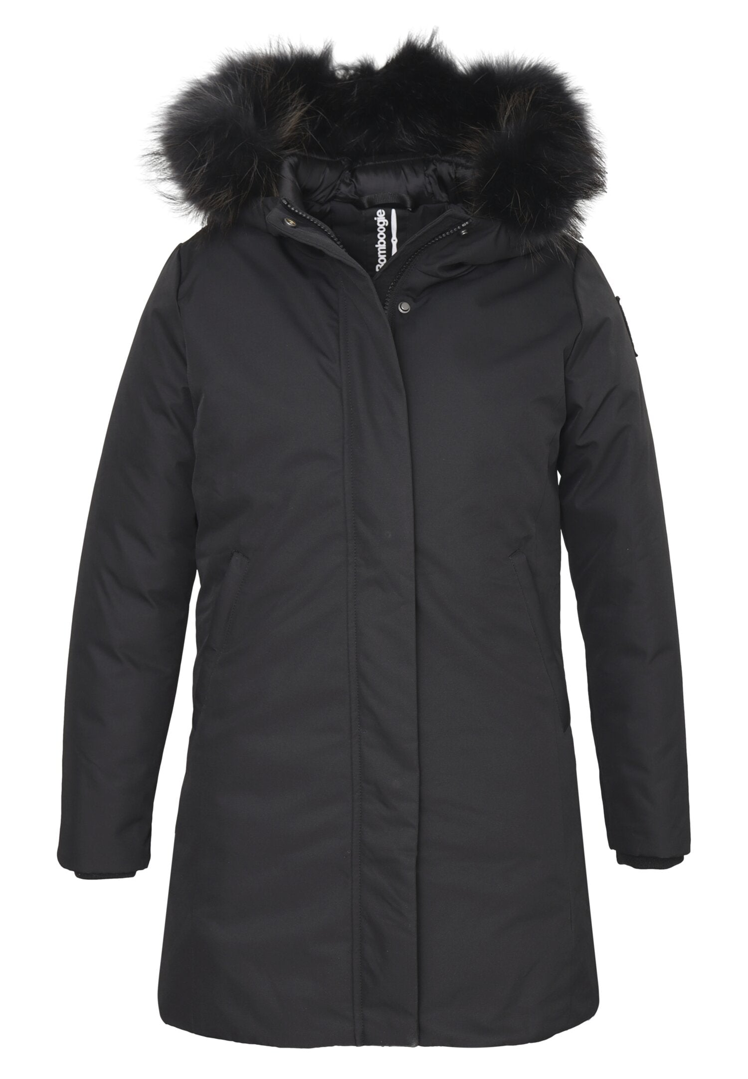 Bomboogie Giubotto Bambina In Tessuto Con Pelliccia Uso Elegante AI