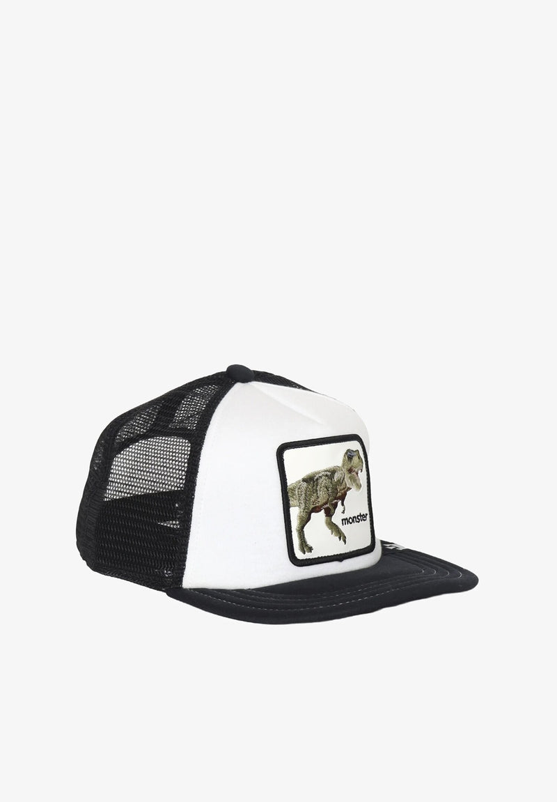 Cappello trucker Goorin Bros dinosauro bianco nero bambino ragazzo monster - NERO | CammarataMode