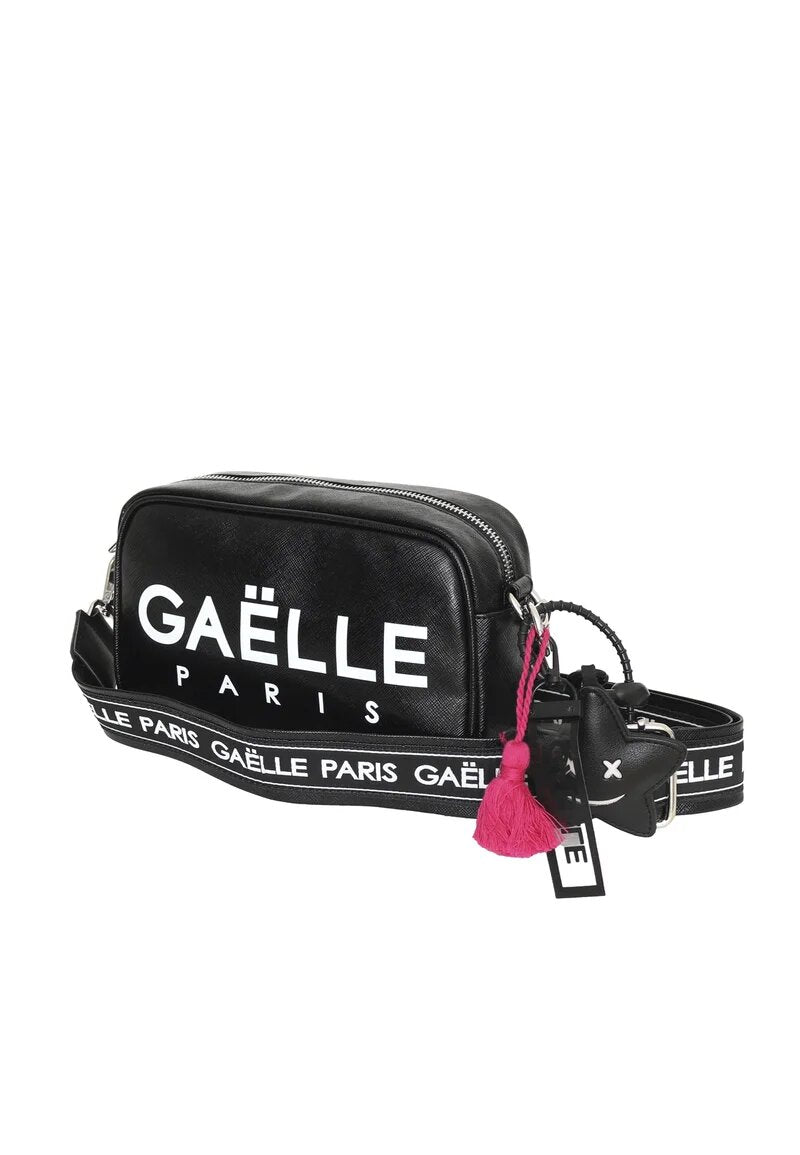 Gaelle Paris Borsa Nera Bambina In Poliestere Tracolla Elegante AI25