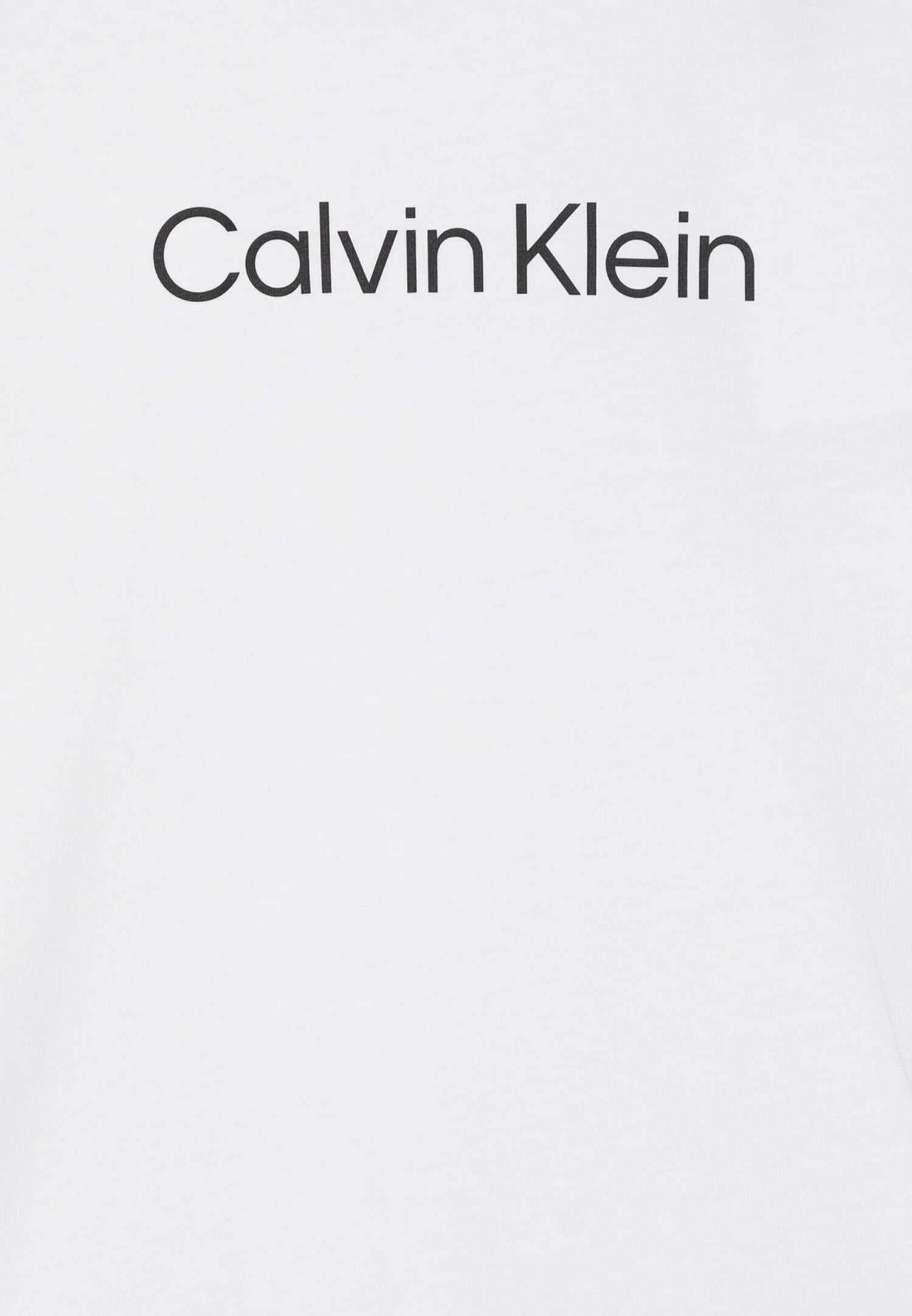 Calvin Klein Tshirt Bianca Bambino In Jersey Maniche Corte Passeggio PE26