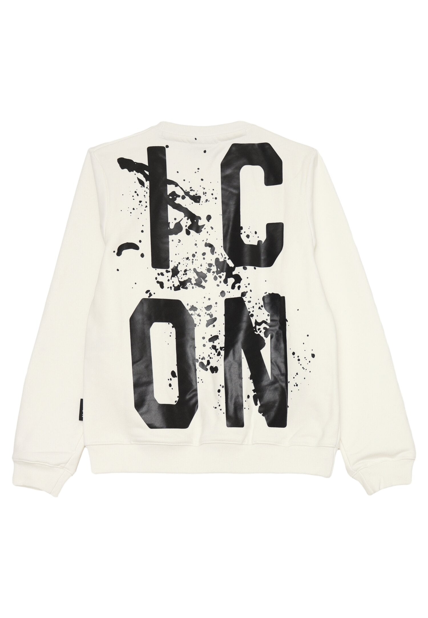 Icon Felpa Bianca Bambino In Cotone Girocollo | Autunnale AI25 | CammarataMode