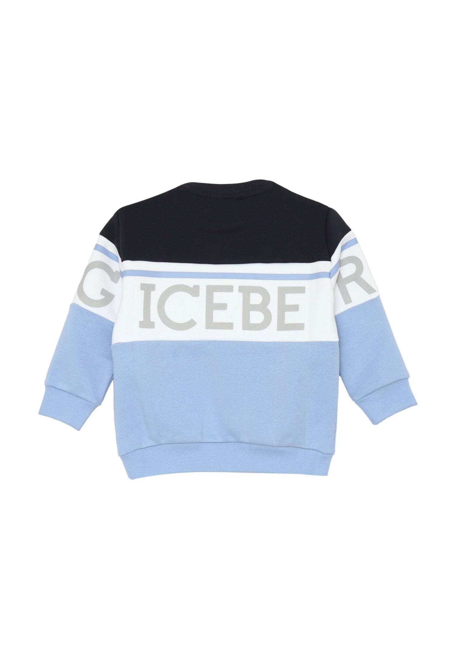 Iceberg Felpa Celeste Neonato In Cotone Girocollo Tipo Sportivo AI25
