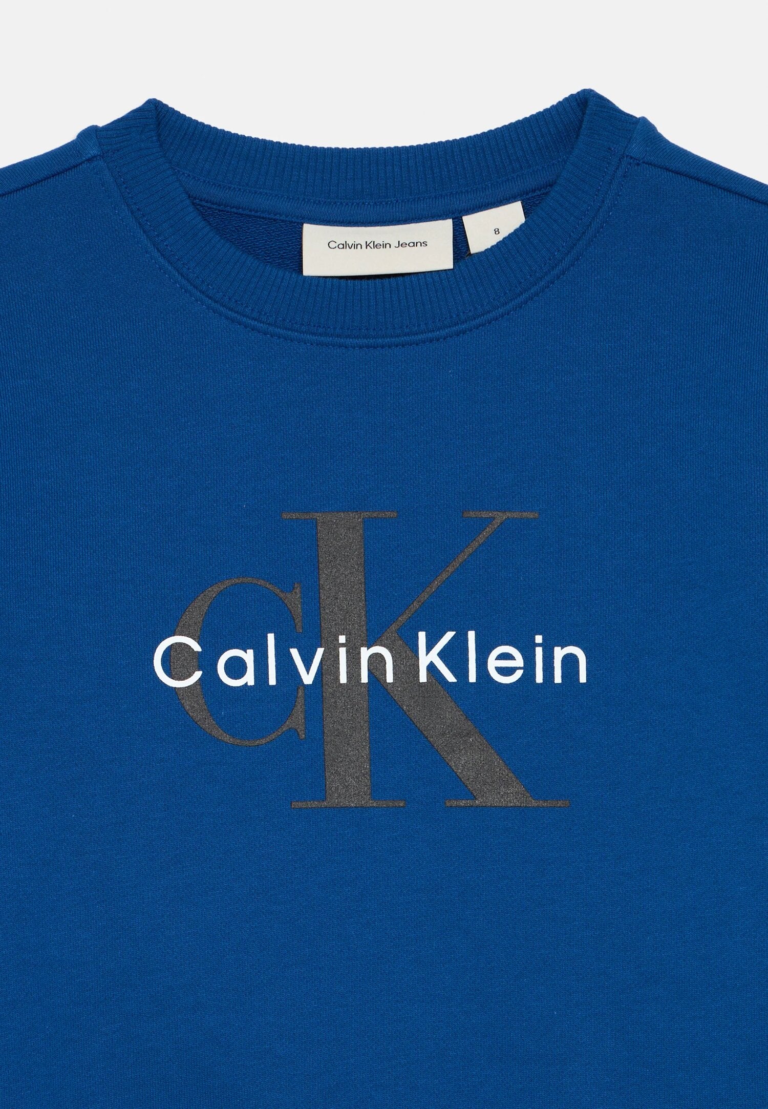 Calvin Klein Felpa Royal Bambino In Cotone Girocollo Quotidiano PE26