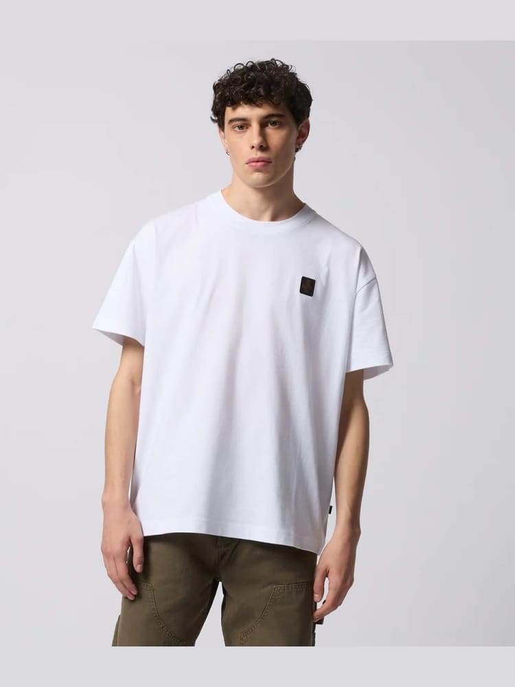 Refrigiwear tshirt bianca uomo mini logo