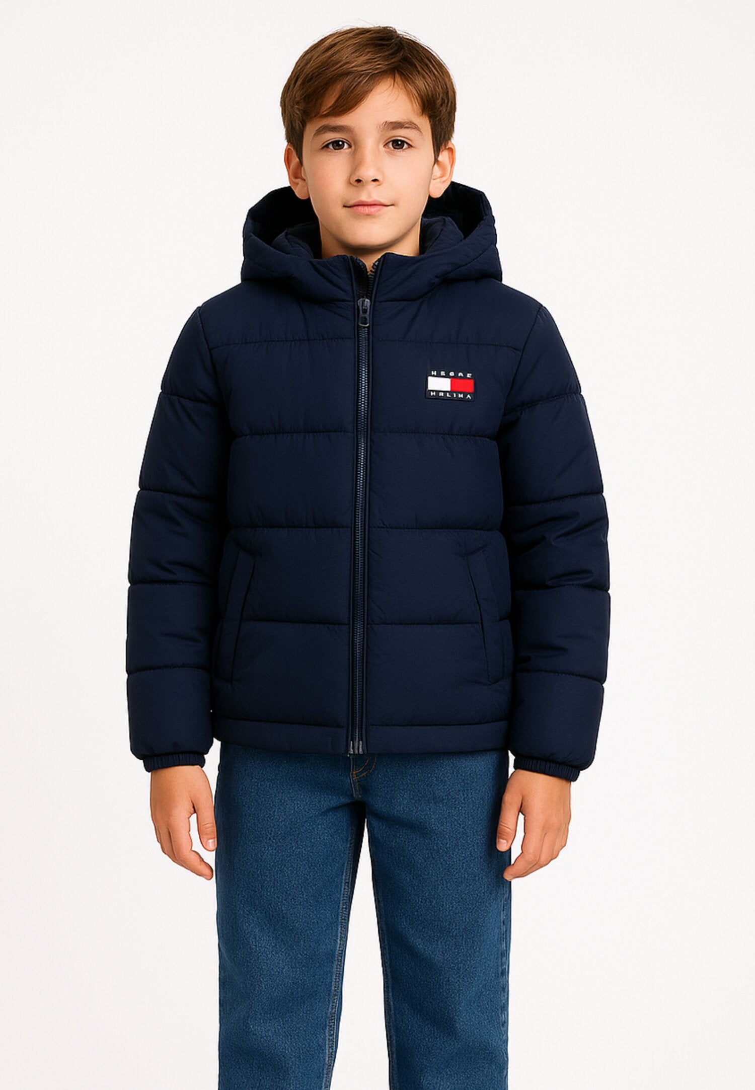 Tommy Hilfiger giacca invernale bambino ragazzo blu navy imbottita