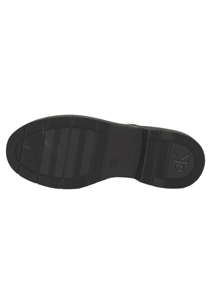 Calvin Klein inglesine bambina nere eleganti stringate scuola - NERO | CammarataMode