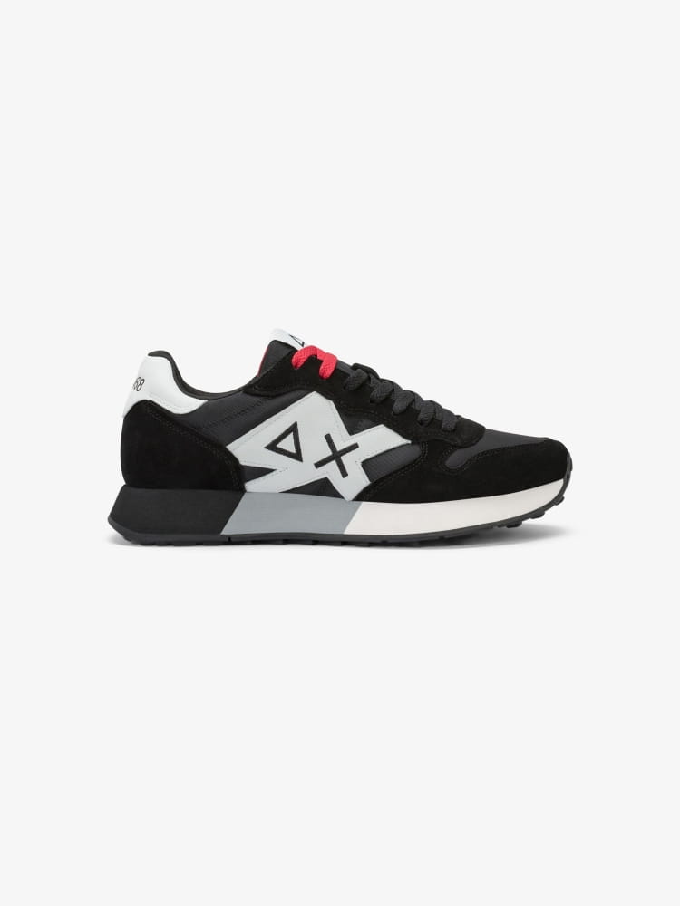 Sun68 scarpe nere uomo logo sul lato