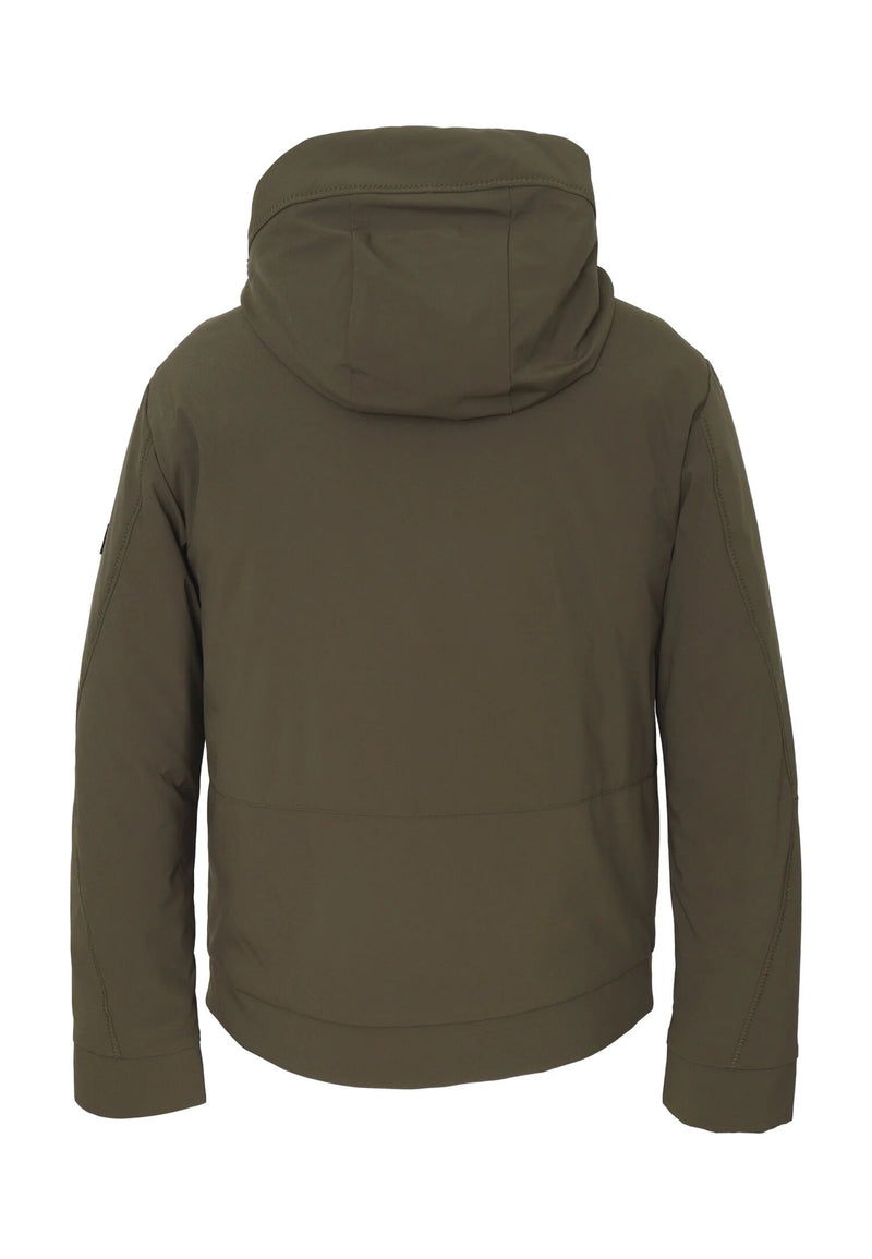 Peuterey giacca bambino verde scuro mezza stagione con cappuccio - VERDE | CammarataMode