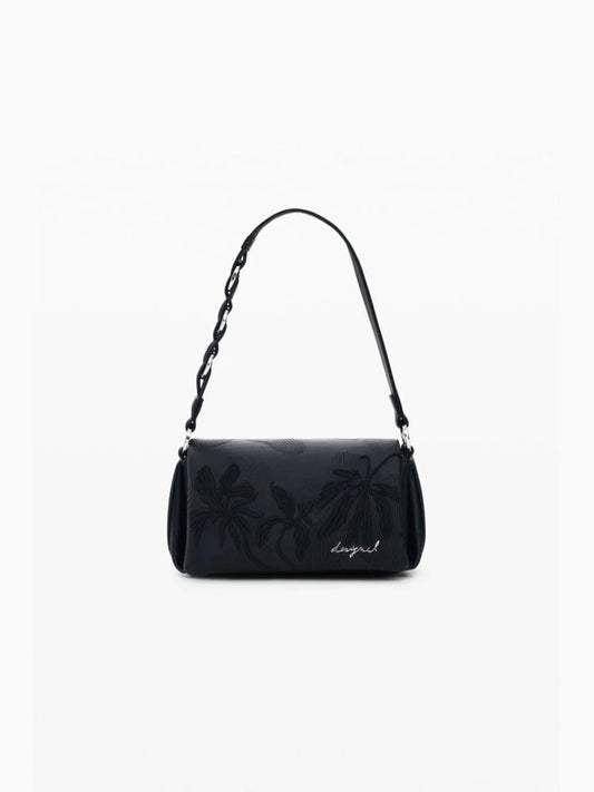 Desigual borsa a tracolla mirenis naron mini flap in ecopelle nera