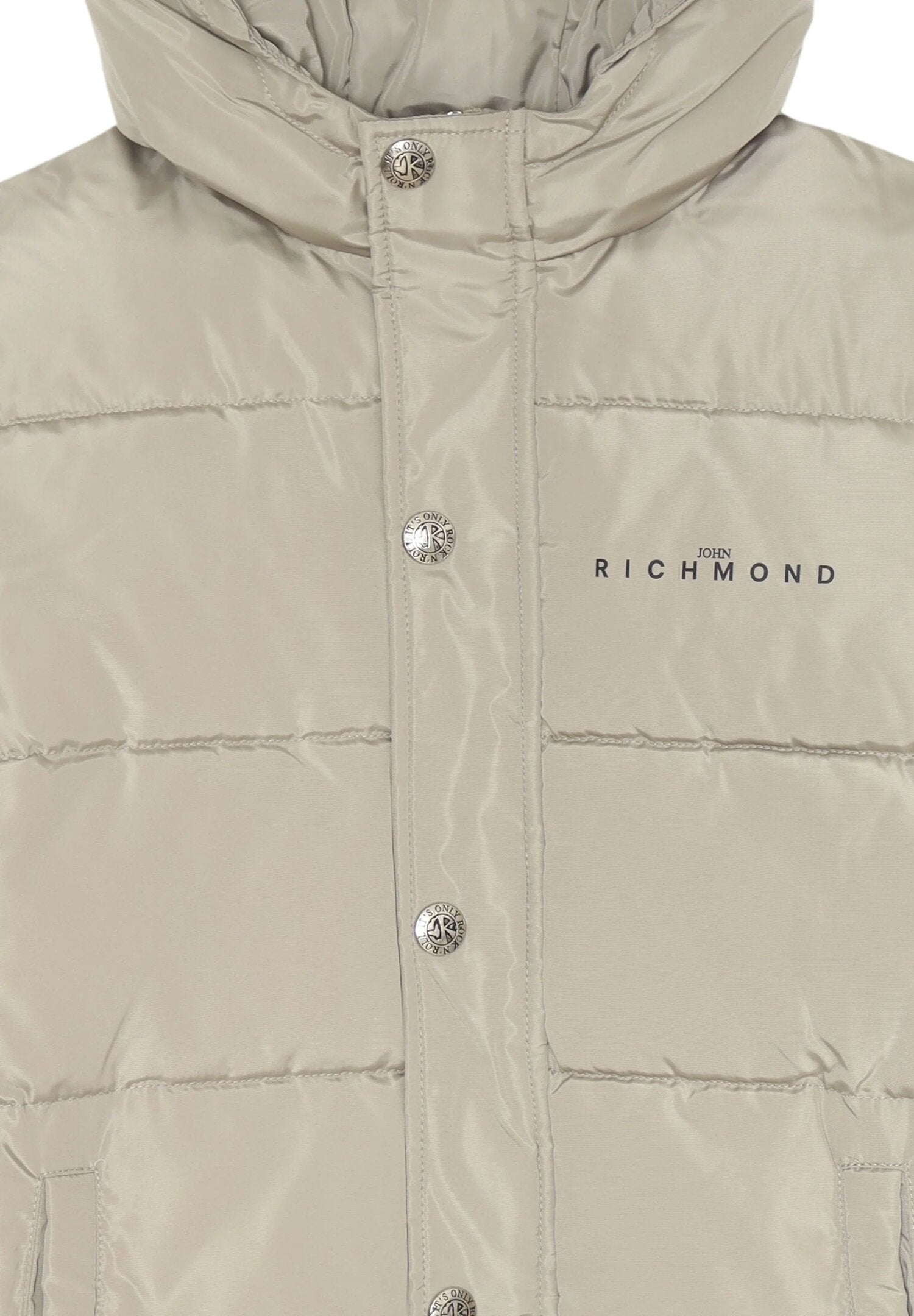 John Richmond Giubbotto Bomber Beige Bambino In Poliestere Con Cappuccio AI25