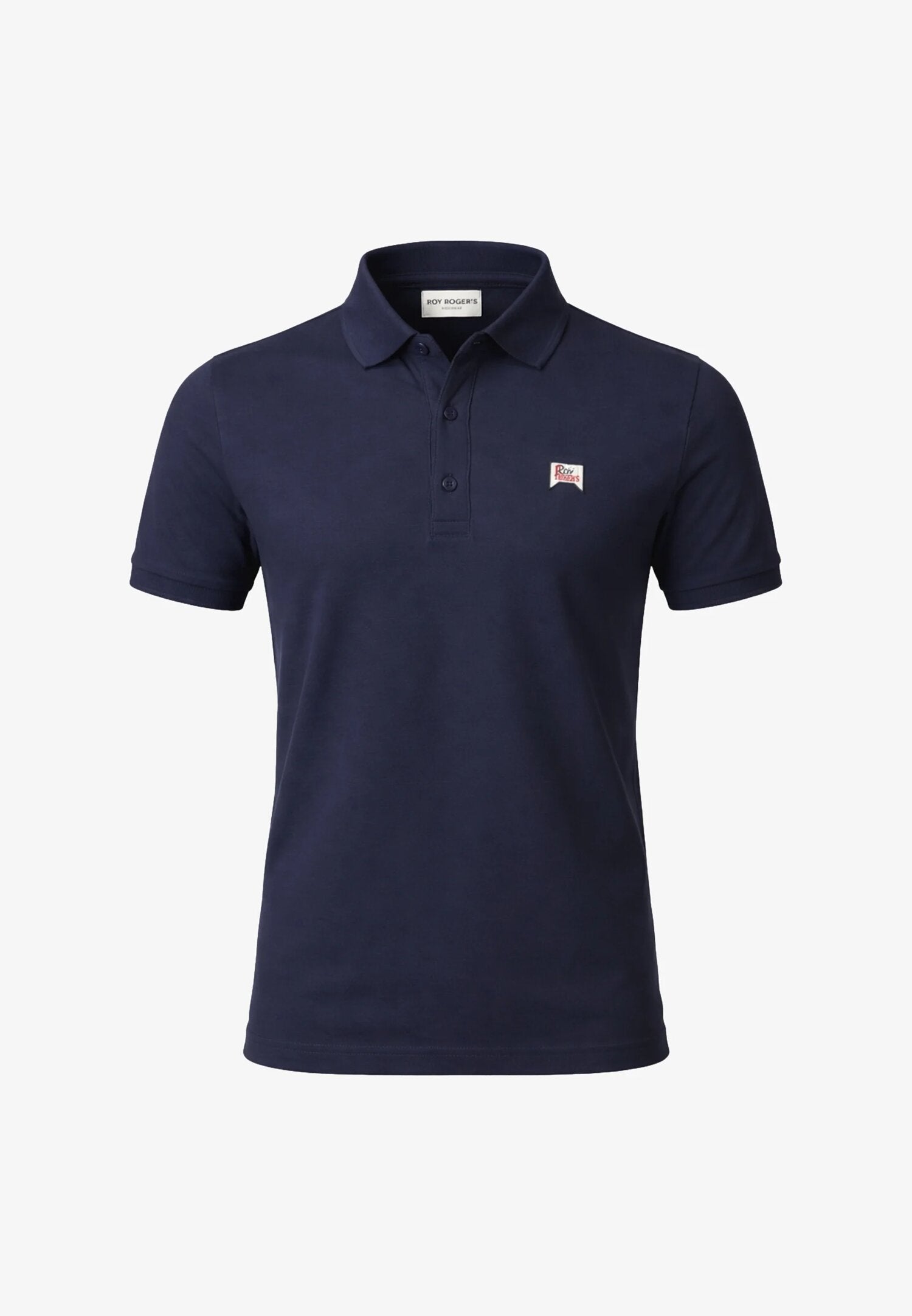 Roy Roger's Polo Blu Con Logo Davanti Roy Bambino RG105_