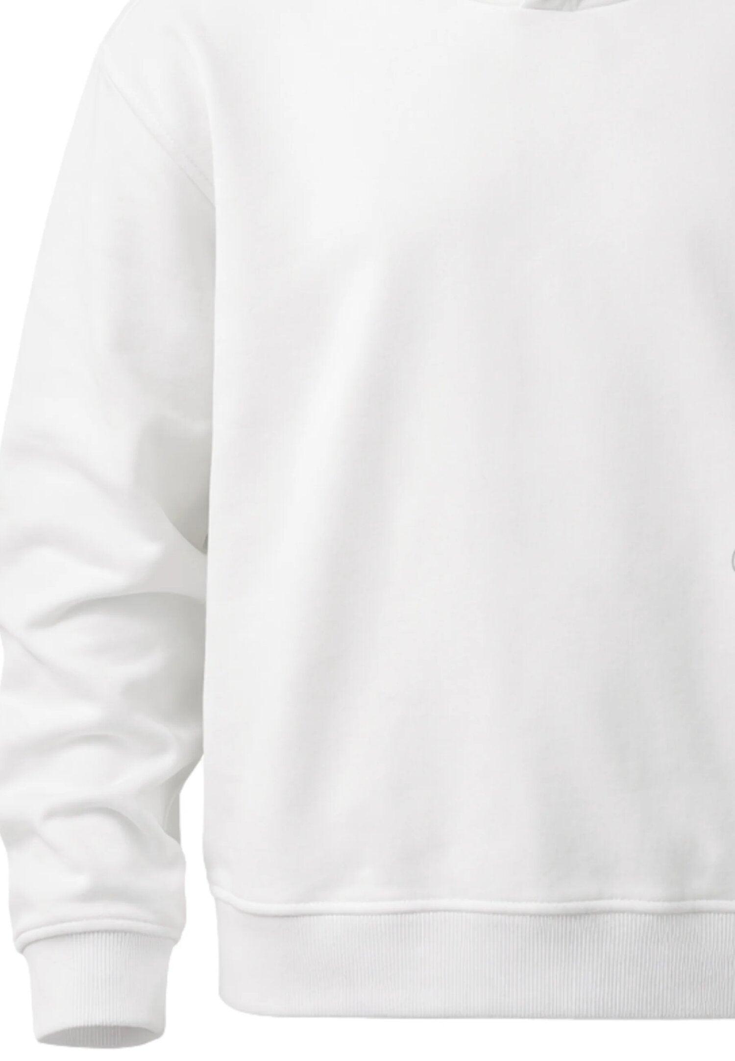 Calvin Klein Felpa Bianca Con Cappuccio e Logo Argento Bambina IG0IG03067YAF_