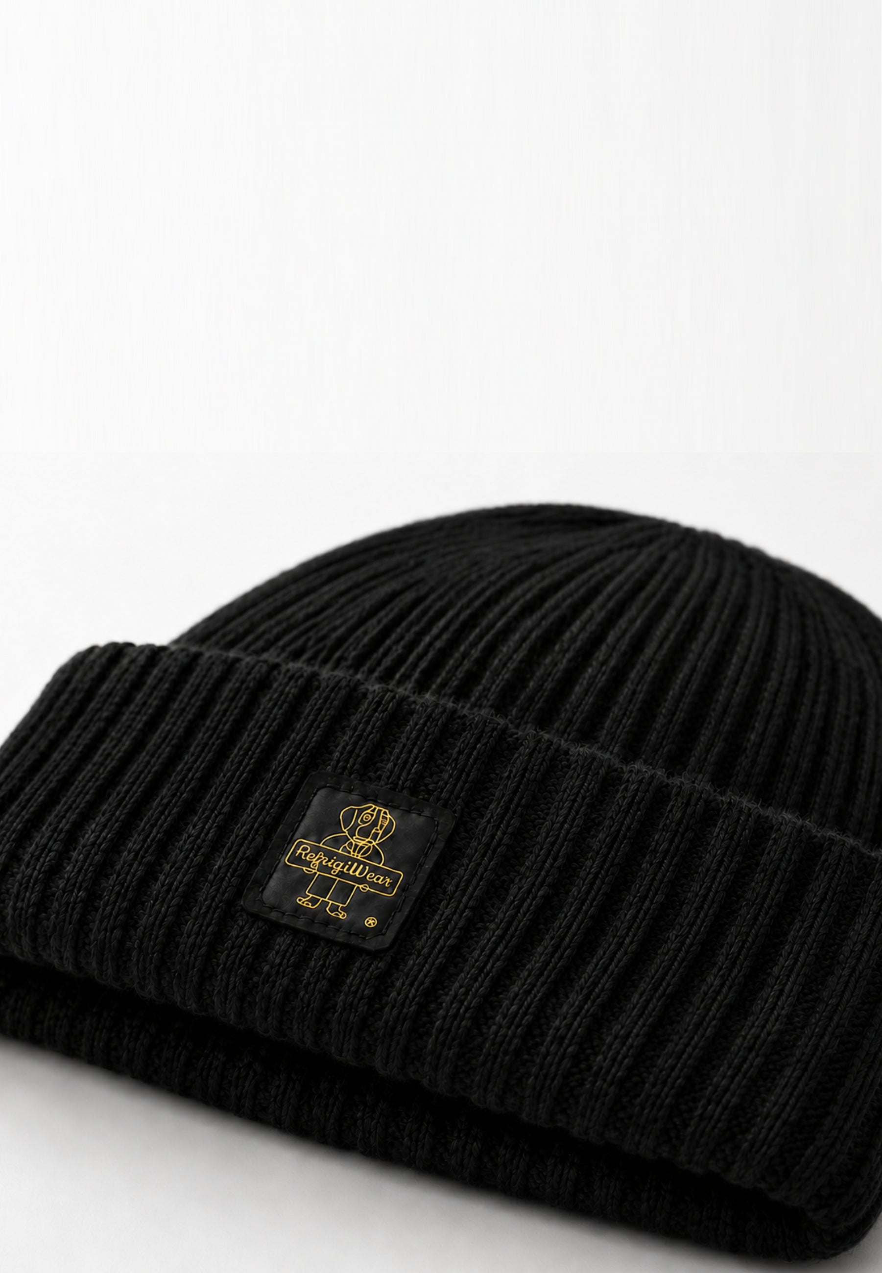 REFRIGIWEAR CAPPELLO nero IN LANA CON LOGO Uomo colorado hat.ne_