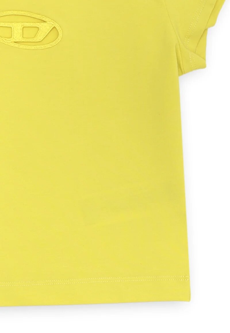 Diesel T-shirt bambina ragazza cotone giallo - GIALLO | CammarataMode