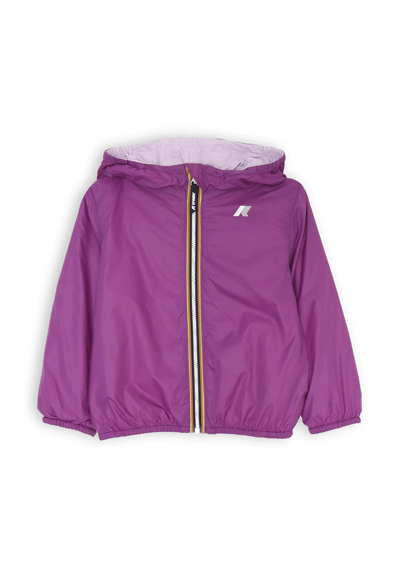 K-Way Jacket Lilac Baby Girl Spring Summer 2025 with Hood - LILAC | CammarataMode