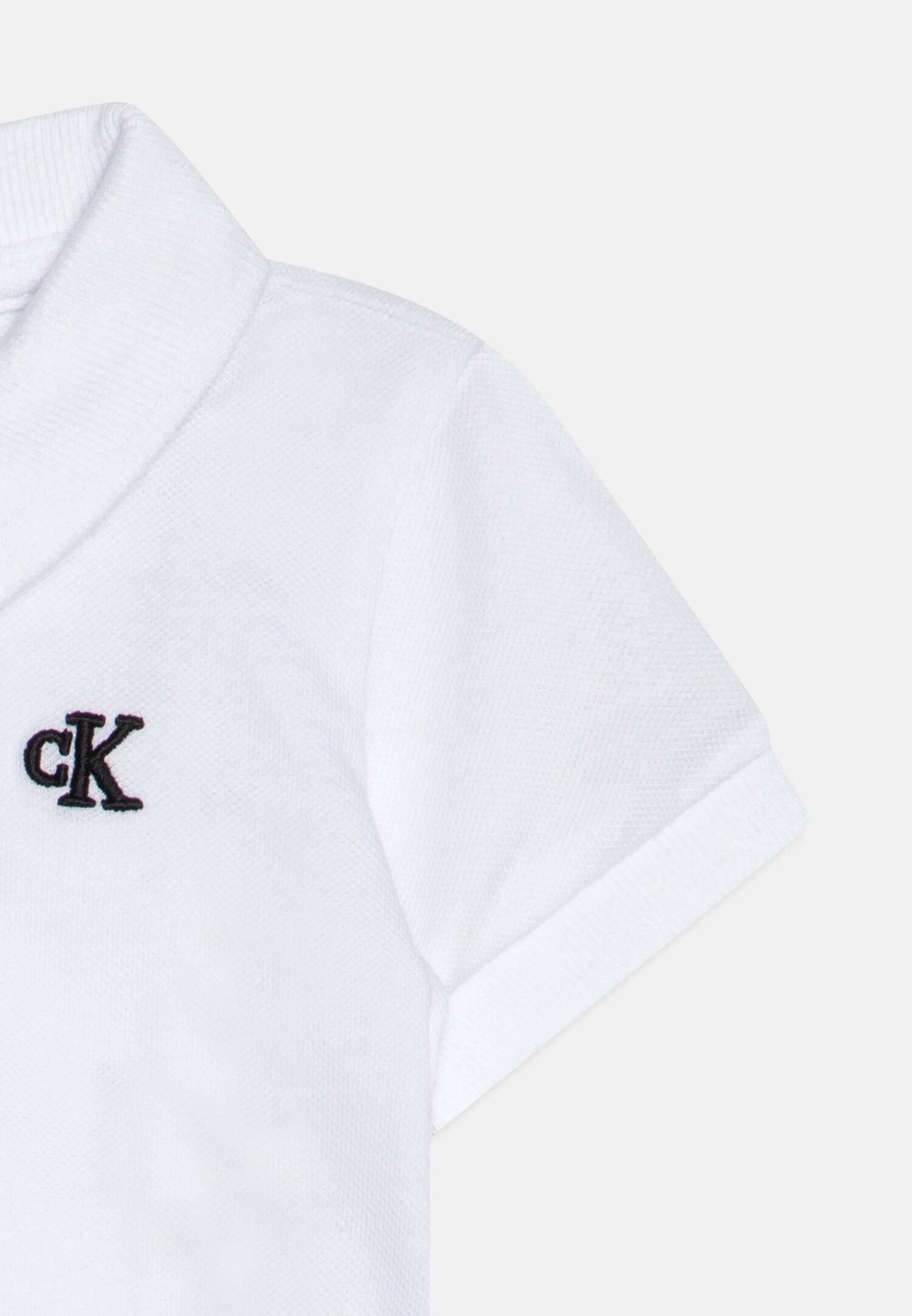 Polo neonato bianca Calvin Klein primavera-estate | CammarataMode