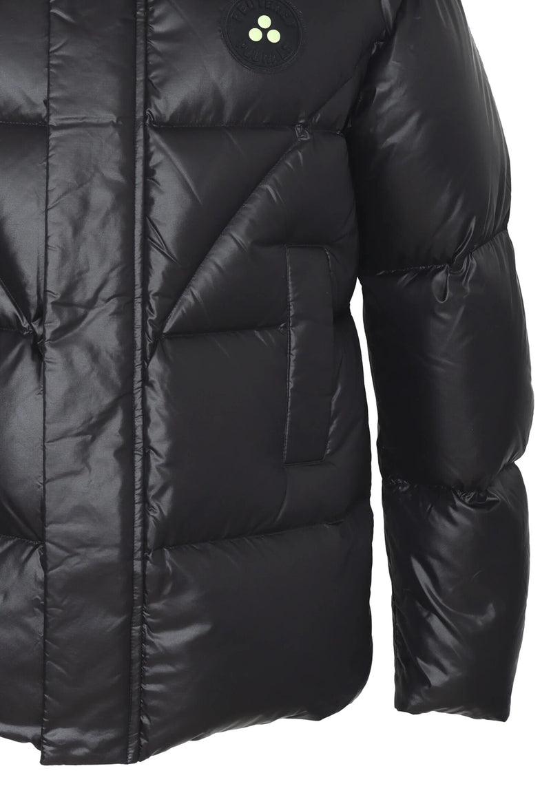 Peuterey piumino invernale bambino nero imbottito in piuma con cappuccio - NERO | CammarataMode