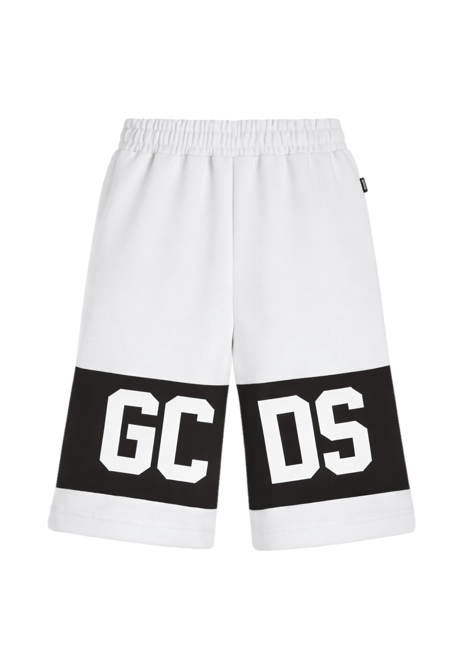 Gcds Bermuda Bianco-Nero Bambino-Ragazzo Vita Regolabile Sportivo In Cotone 7