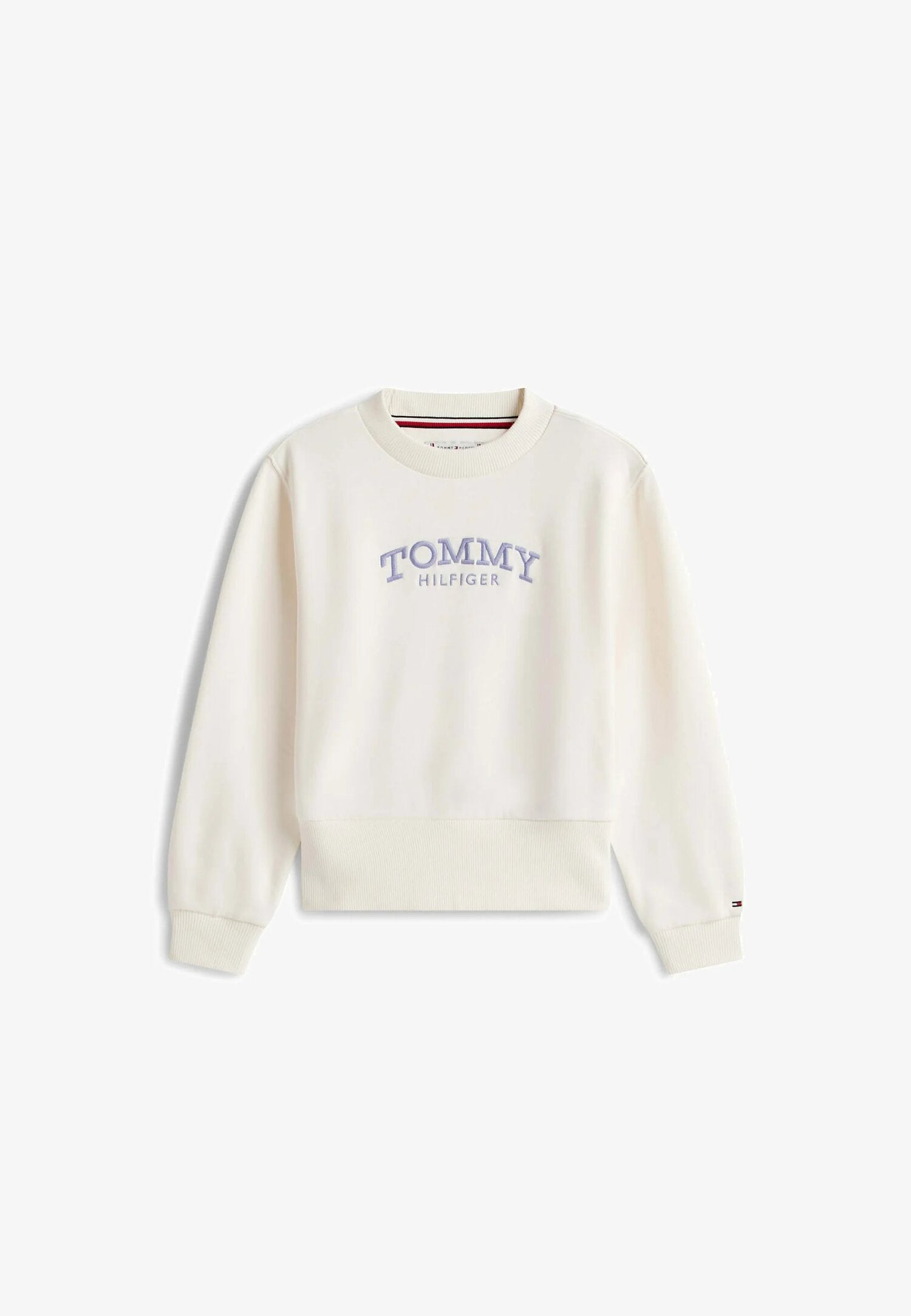 Tommy Hilfiger Felpa Ragazza Panna Vita Regolabile Quotidiano In Cotone KG0KG