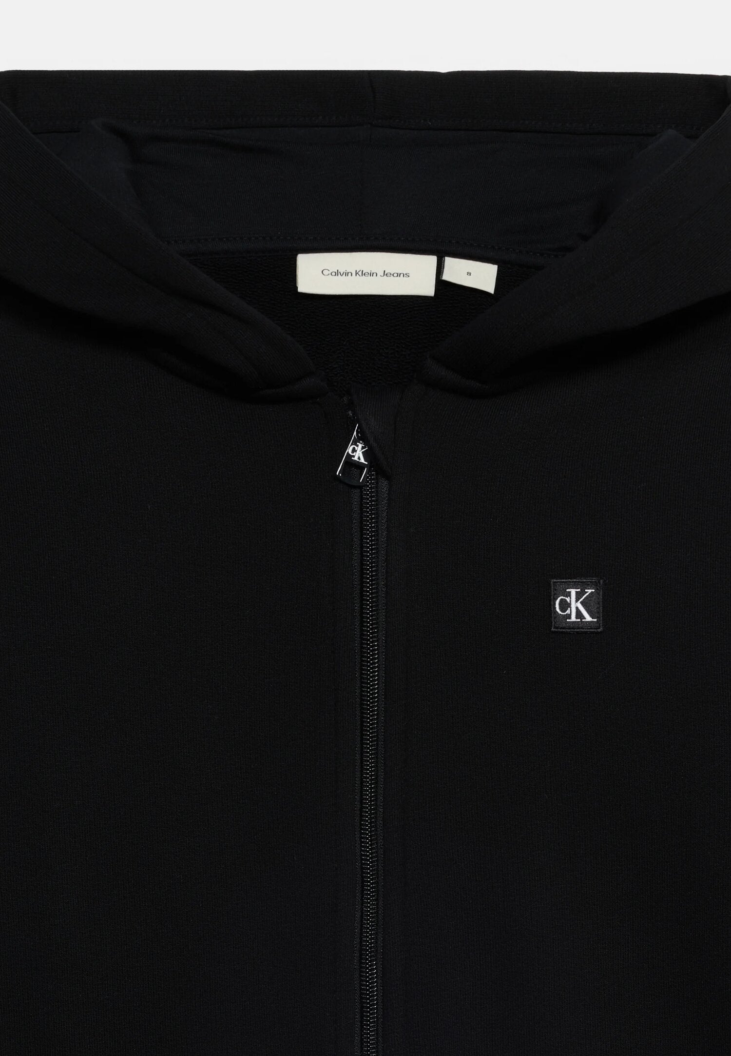 Calvin Klein Felpa Con Zip Nera Bambino LV1CKTJB12BEH_