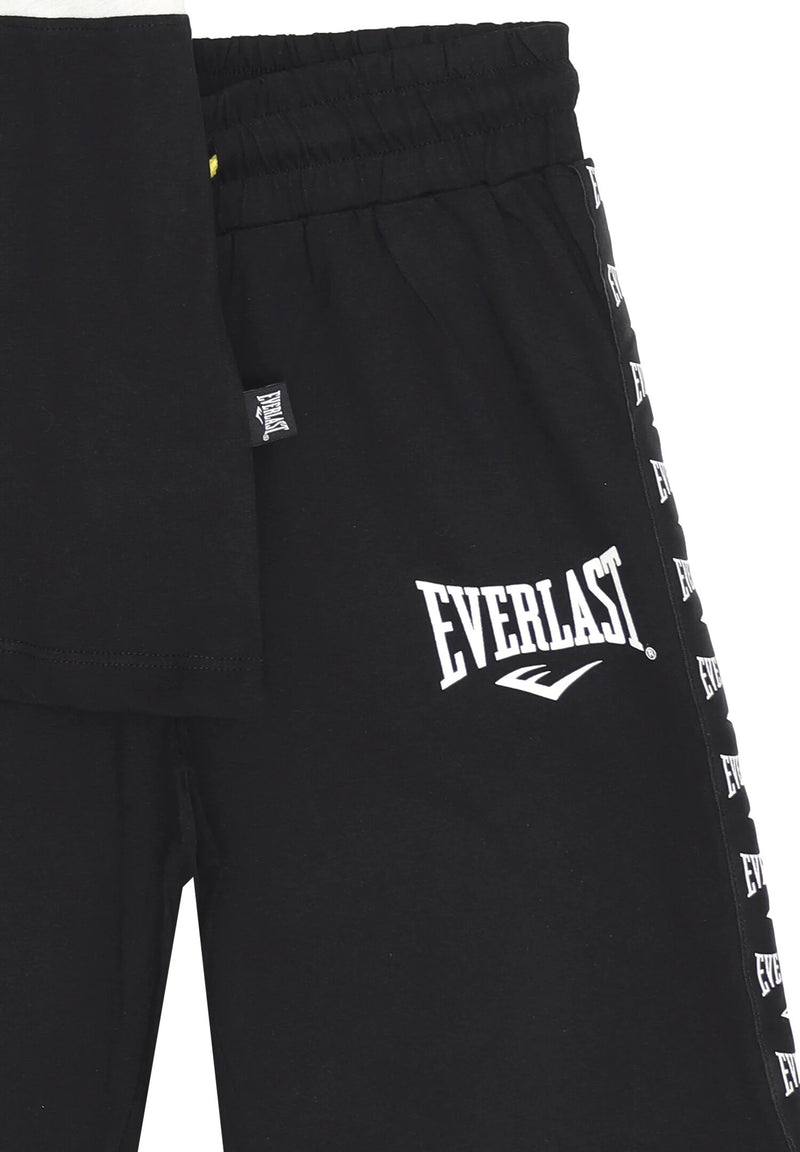 Everlast Completo t-shirt e bermuda Bambino nero 8-16 anni bande logo - NERO | CammarataMode