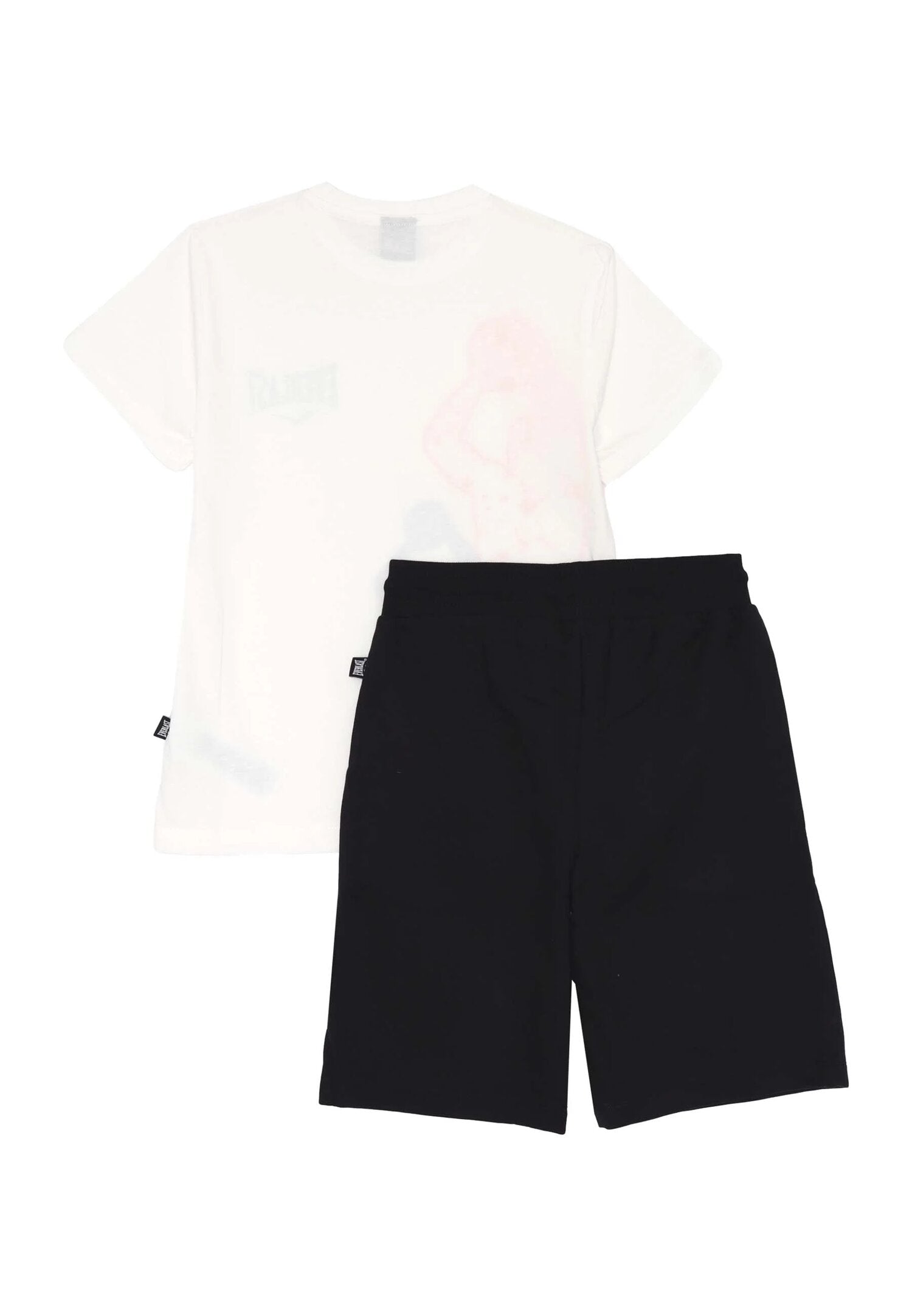 Everlast Completo t-shirt e bermuda Bambino off white e nero 2-16 anni basket | CammarataMode