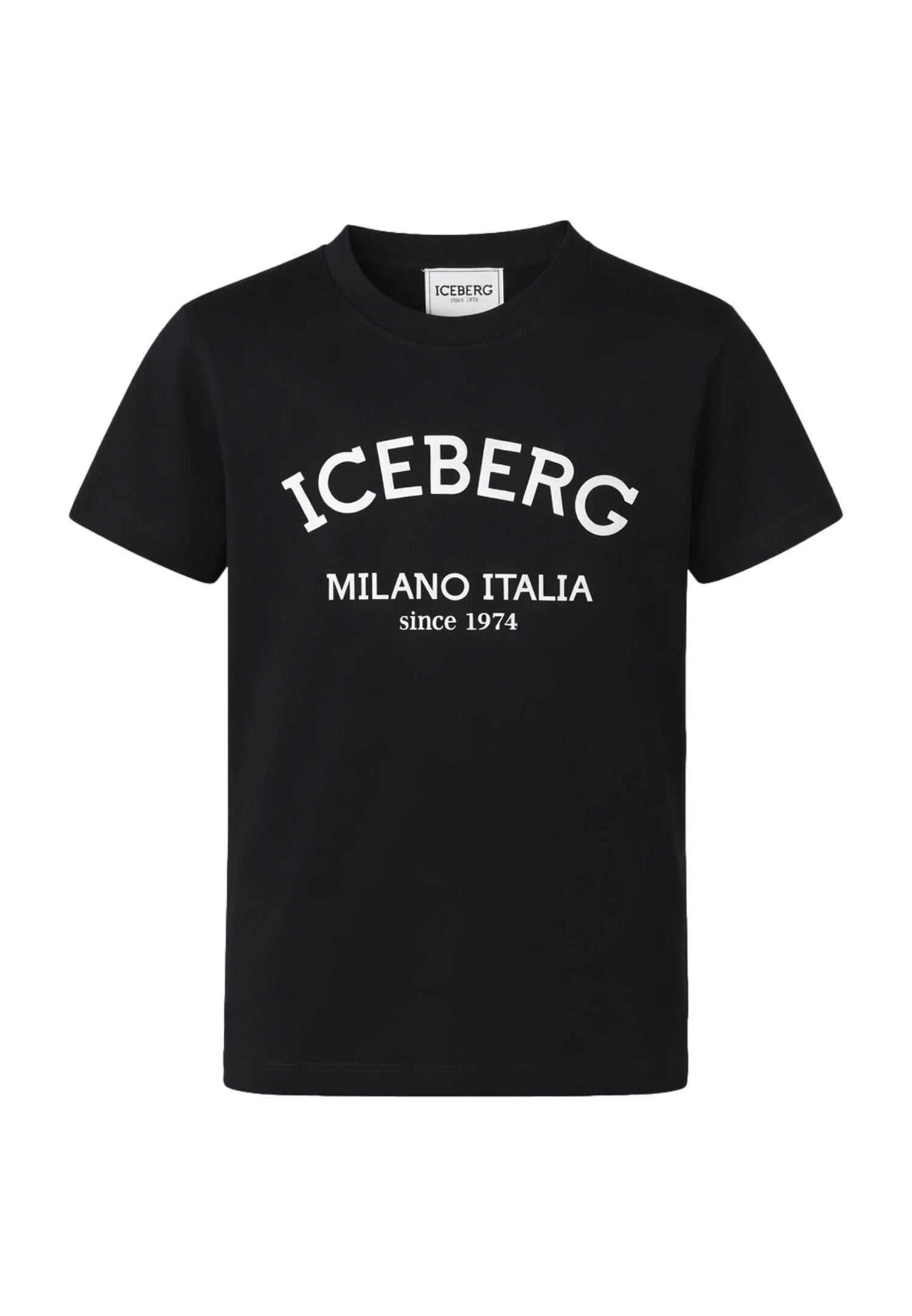 Icebergs Completo Nero Con Logo Gommato Bambino TSICE6127J+BFICE6115J_
